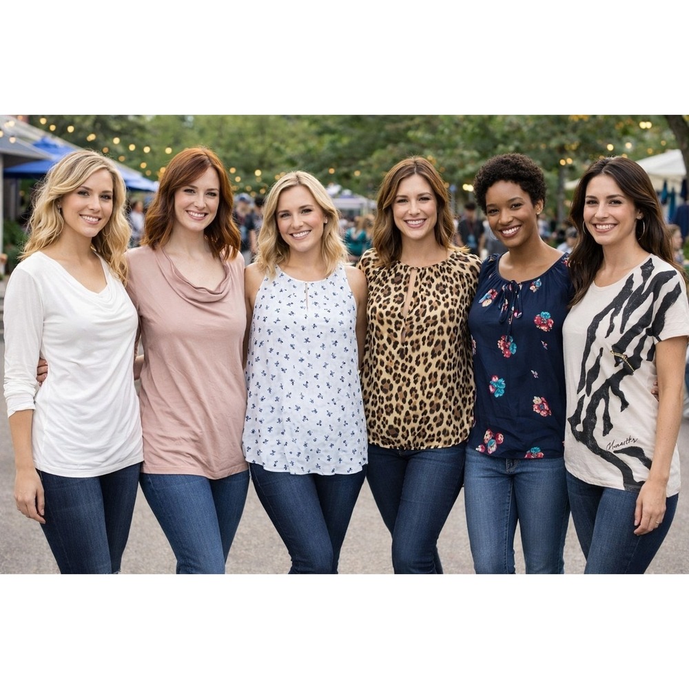 6 Career Style Blouses‎ Women's size MEDIUM